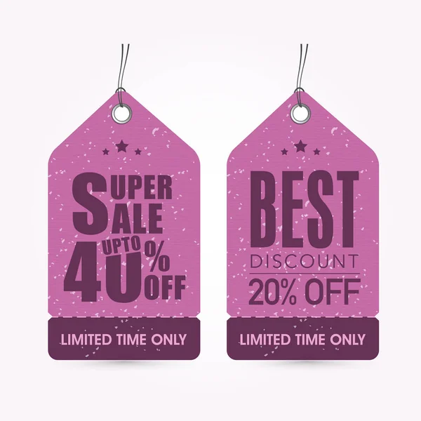 Super Sale Tags. — Stock Vector