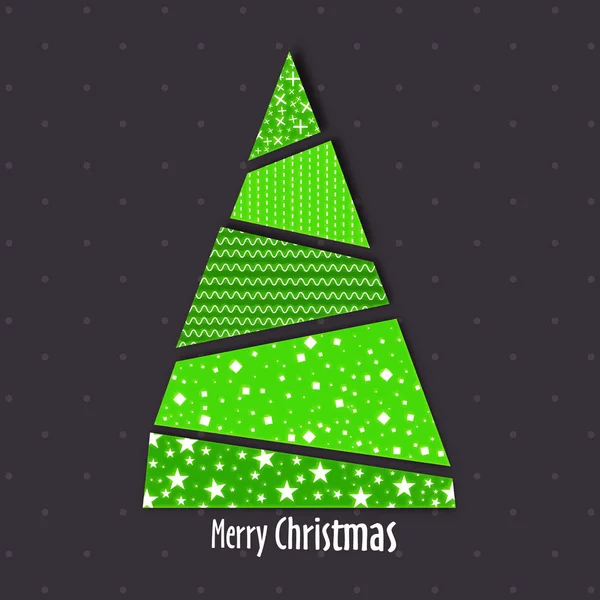 Xmas Tree for Merry Christmas celebration. — Stock Vector