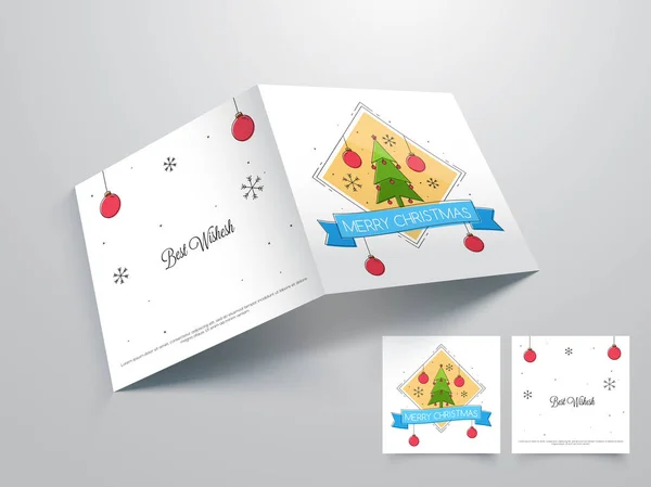 Carte de voeux pour Joyeux Noël . — Image vectorielle