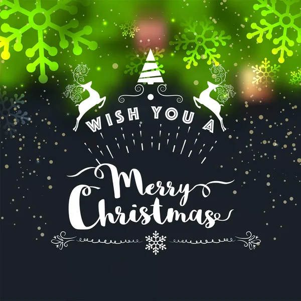 Greeting Card for Merry Christmas celebration. — Stock Vector