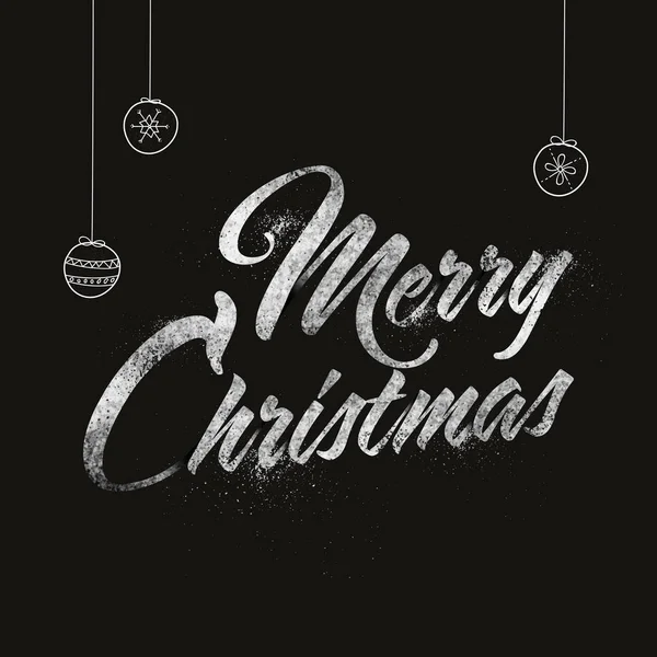 Feliz Natal Lettering Design. — Vetor de Stock