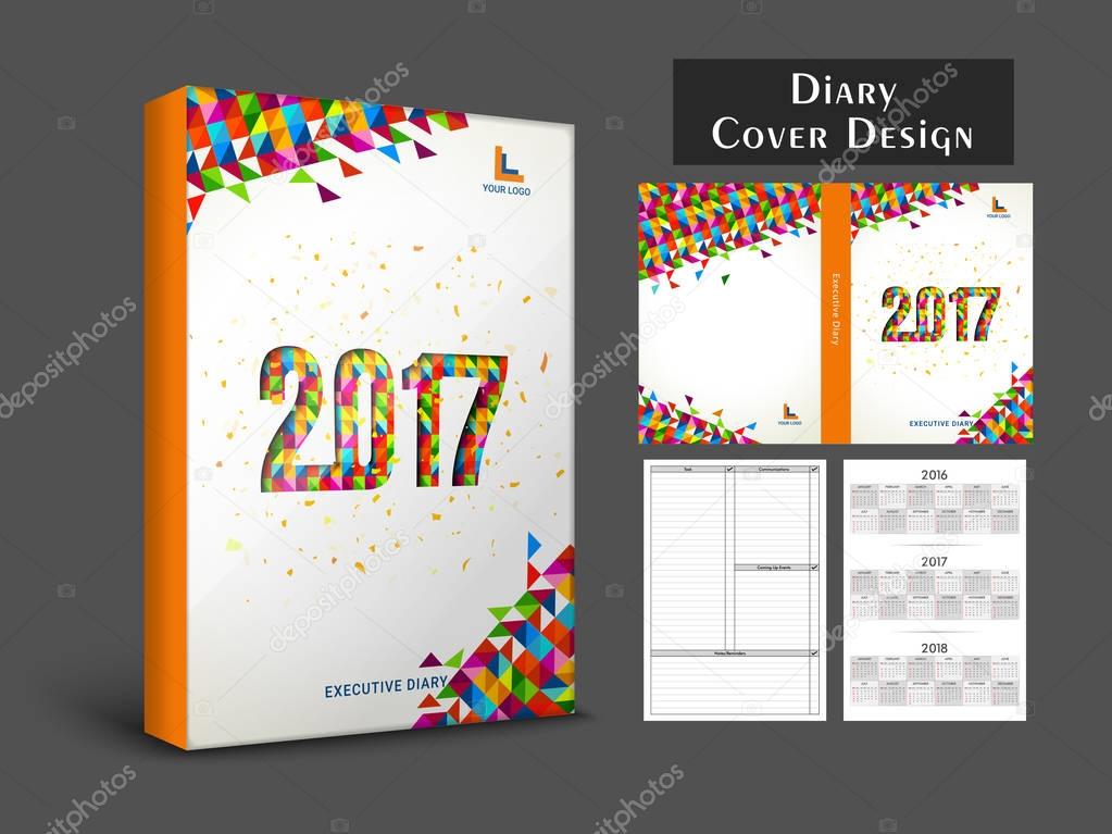 creative-diary-creative-diary-cover-design-for-2017-stock-vector
