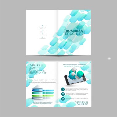 Yaratıcı iş broşür tasarımı.