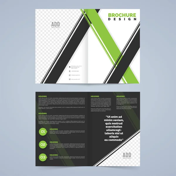 創造的なビジネスのパンフレットのデザイン. — ストックベクタ