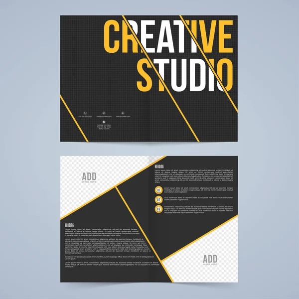 Kreatywny biznes broszura projekt. — Wektor stockowy