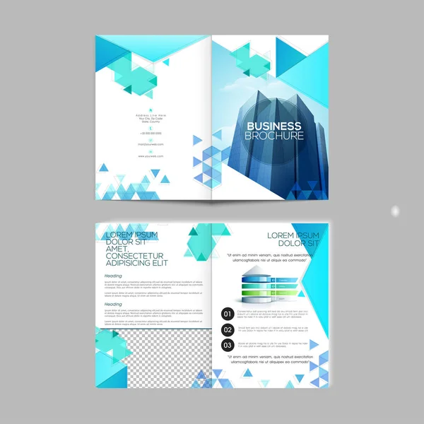 Brochure Creative Business Design . — Vettoriale Stock