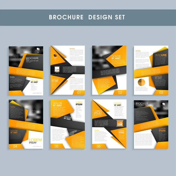 Conception de brochures commerciales créatives . — Image vectorielle