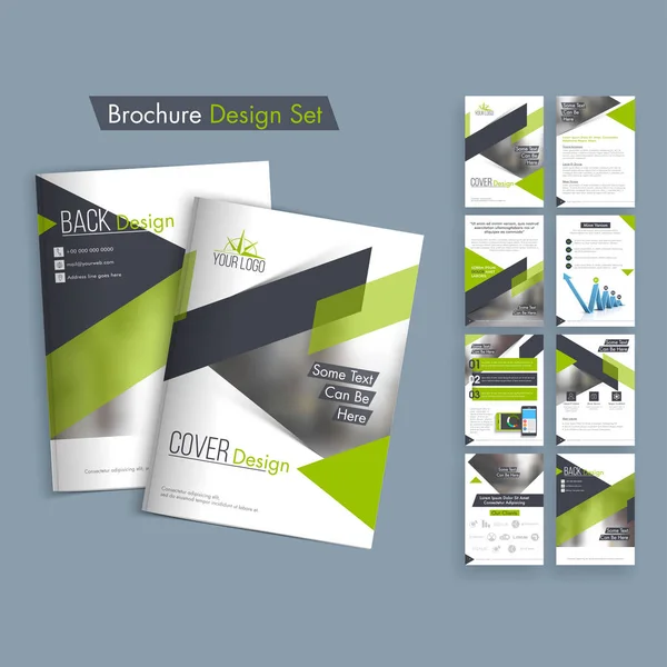 Design de Brochura de Negócios Criativos . — Vetor de Stock