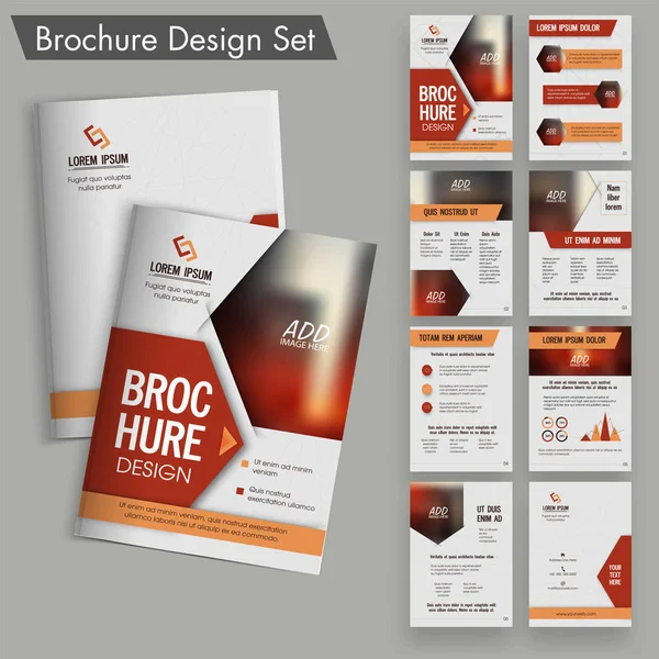 Kreatives Business-Broschüren-Design. — Stockvektor