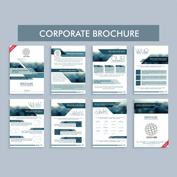 Diseño de Folleto de Negocios Creativos . — Vector de stock