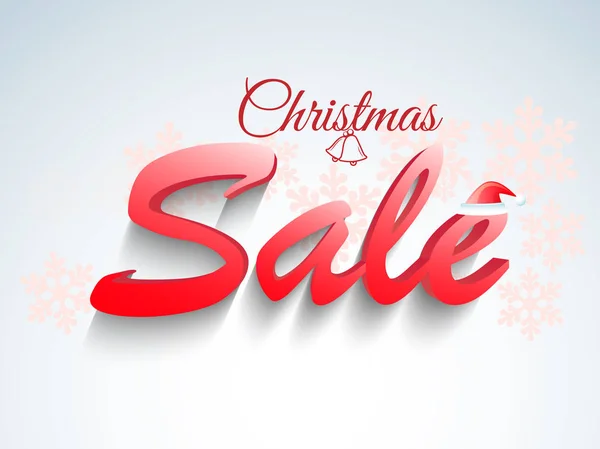 Christmas Sale Poster, Banner or Flyer design. — Stock Vector