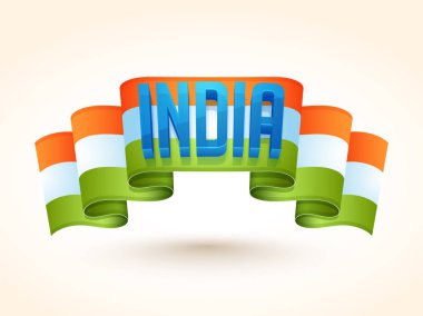Cumhuriyet Bayramı kutlama için şerit ile metin Hindistan.
