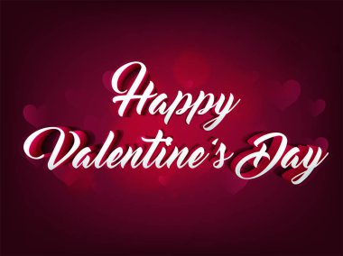 Sevgililer günü kutlama için tebrik kartı.