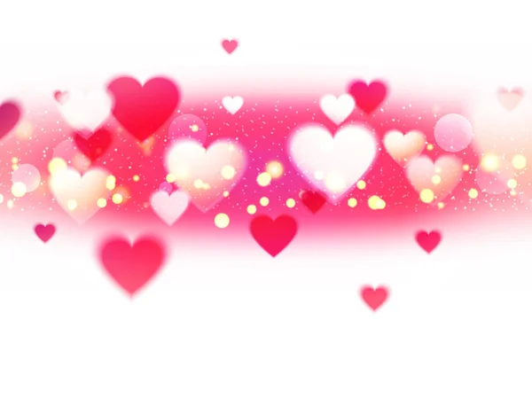 Hearts decorated background for Valentine 's Day . — стоковый вектор