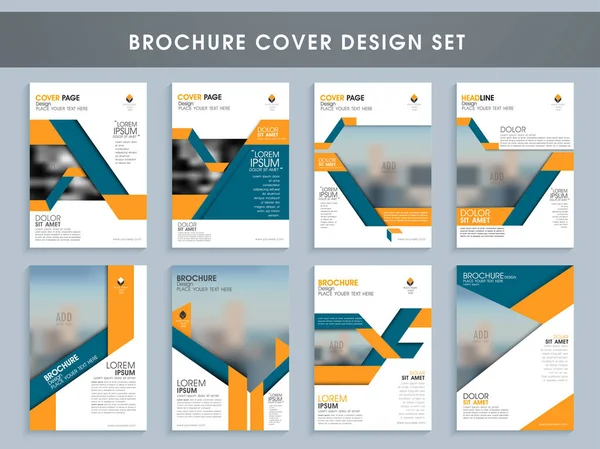 Zakelijke Brochure cover ontwerpset. — Stockfoto