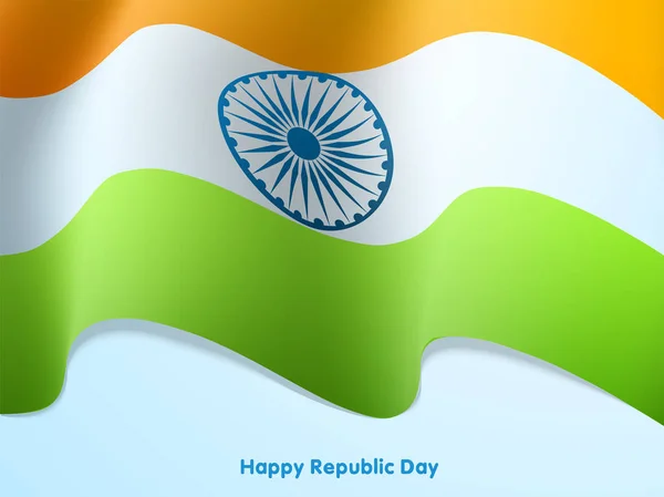 Indiase vlag voor de viering van de dag van de Republiek. — Stockfoto