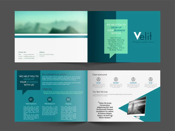 Professionele Brochure Set. — Stockvector