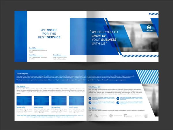 Set di brochure professionale moderno per il concetto di business . — Vettoriale Stock