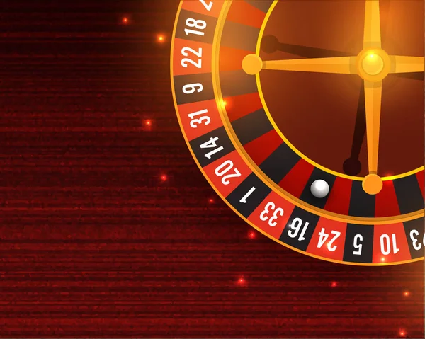 Roue de roulette Shiny Casino . — Image vectorielle