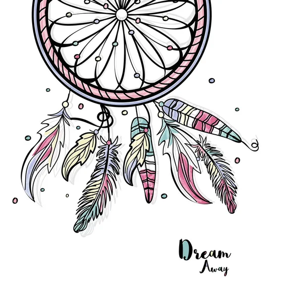 Creative Boho Style Dream Catcher. Royalty Free Stock Illustrations