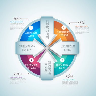 İş için Creative Infographic öğeleri.