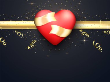 Sevgililer günü kutlama için tebrik kartı.