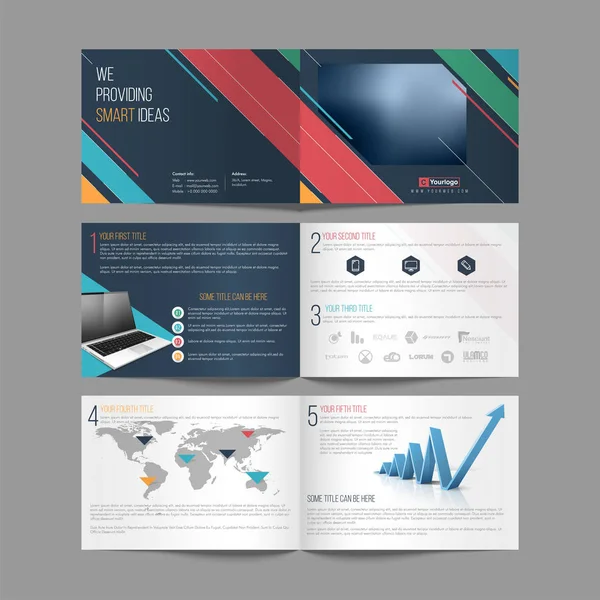 Ensemble de brochures professionnelles pour entreprises . — Image vectorielle