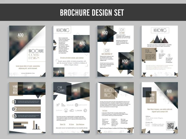 Business Broschüre Design Set. — Stockvektor