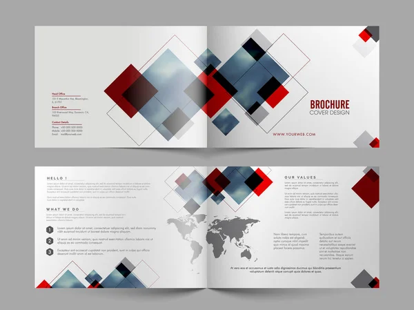 Brochure de quatre pages pour les entreprises . — Image vectorielle