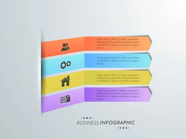 İş için renkli Infographic öğeleri. — Stok Vektör