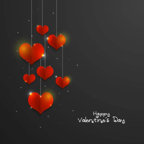 Tarjeta de felicitación para la celebración del Día de San Valentín . — Vector de stock