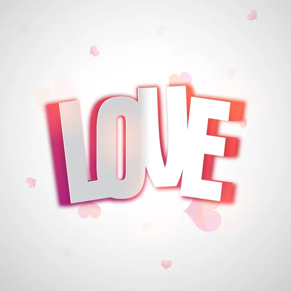 Love Text for Valentine's Day Celebration. — Stock Vector