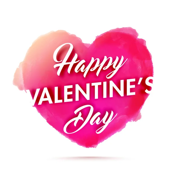 Tipografía del Día de San Valentín con Corazón . — Vector de stock