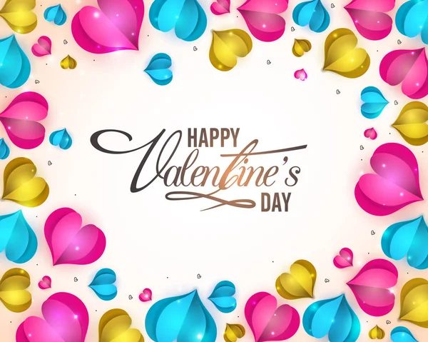 Cartão de saudação para a celebração do Dia dos Namorados . — Vetor de Stock