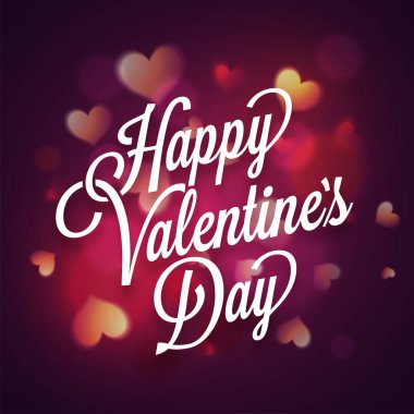 Sevgililer günü tipografik arka plan.