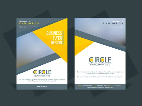 Zakelijke brochure, sjabloon of flyer ontwerp. — Stockvector