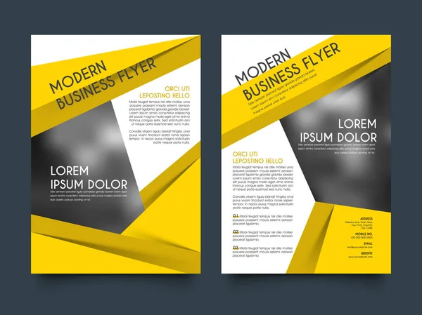 Moderne Business Flyer, sjabloon instellen. — Stockvector