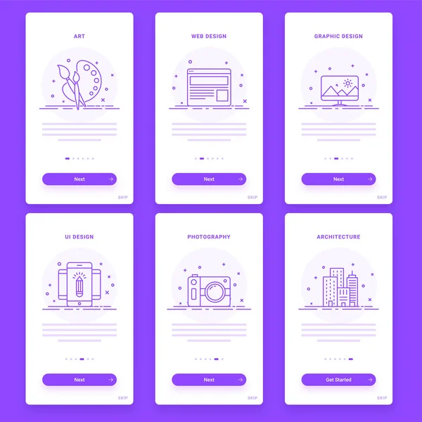 Ontwerp van het materiaal, Ui en Ux Gui sjabloon set. — Stockvector