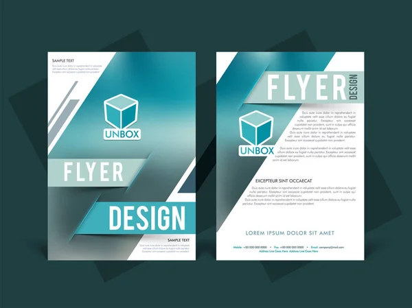 Professional Business Flyer design. — Stock Vector