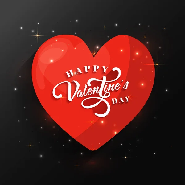 Wenskaart voor Valentine's Day viering. — Stockvector