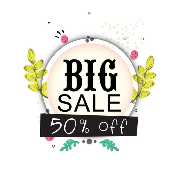 Sale Banner Design with Discount Offers. — Stock Vector