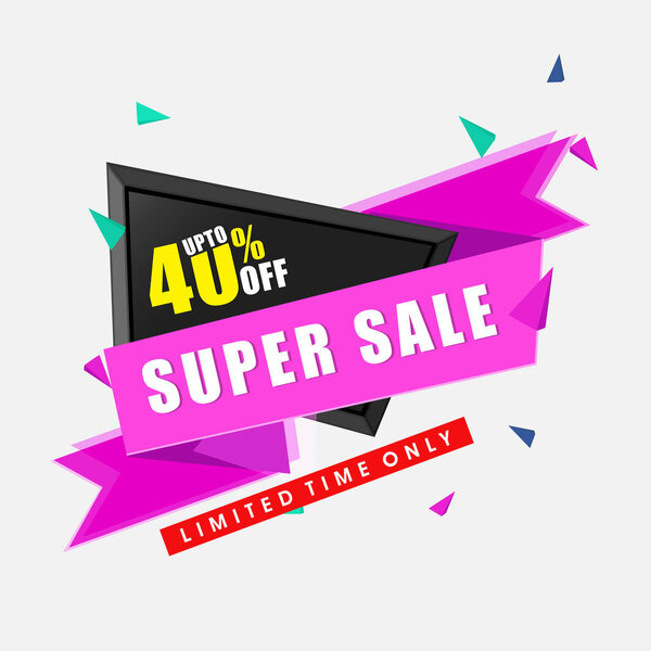 Sale Banner Design with Discount Offers.