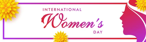 Dia Internacional da Mulher celebração design cartão de saudação . —  Vetores de Stock