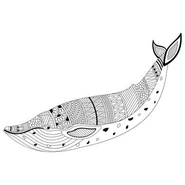 Yaratıcı elle çizilmiş doodle balık gösterimi.