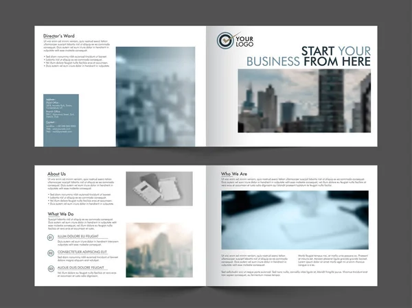 Conception de brochure d'entreprise . — Image vectorielle