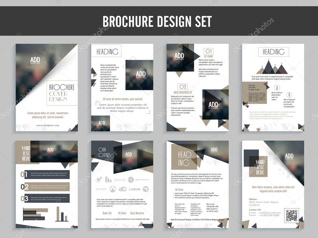 Business Brochure design set.