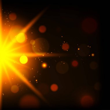 Parlayan ışık patlaması arka plan.