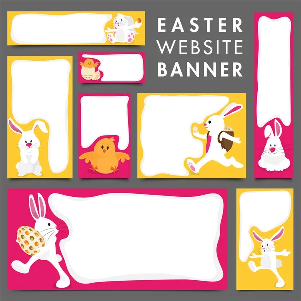 Bannière sociale pour les célébrations de Pâques . — Image vectorielle