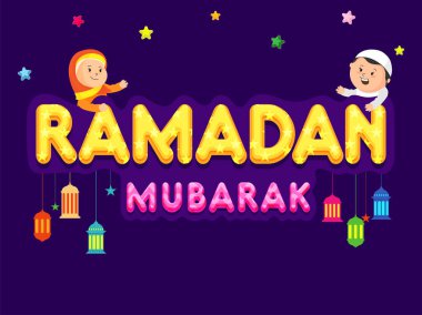 Mübarek Ramazan metin tasarım.