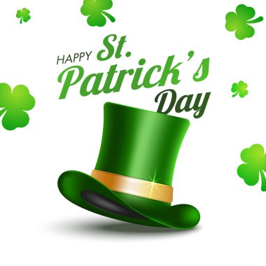 St Patrick's Day için parlak cin şapka.